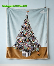 Hermès Bracelet Tree Art Flannel Throw Blanket IMG_5405